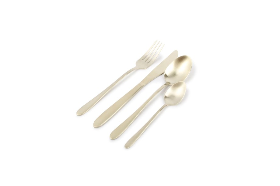 Table & Dining ONA | Cutlery Set 24 Pieces Matte Champagne Slim Gold