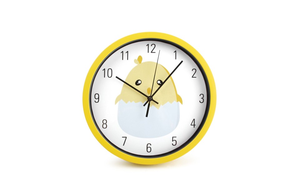 Kids ONA | Wall Clock 25Cm Kids Baby Chick Yellow