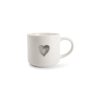 Coffee & Tea ONA | Mug 46Cl Heart Grey Amor White