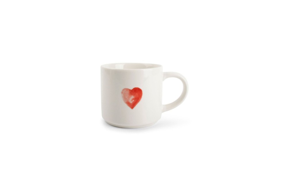 Coffee & Tea ONA | Mug 46Cl Heart Red Amor White