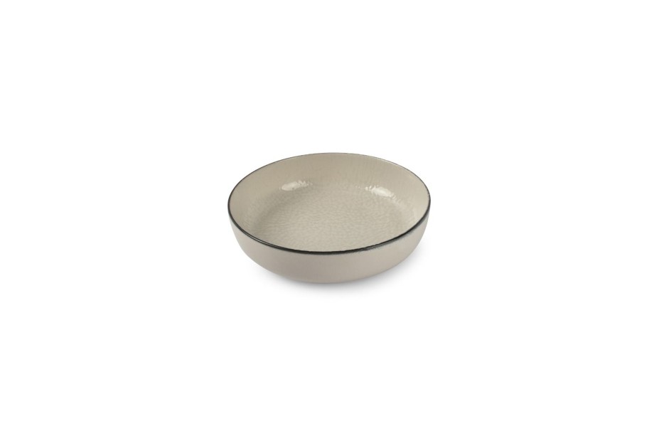 Table & Dining ONA | Deep Plate 18,5Xh5Cm Gravel White