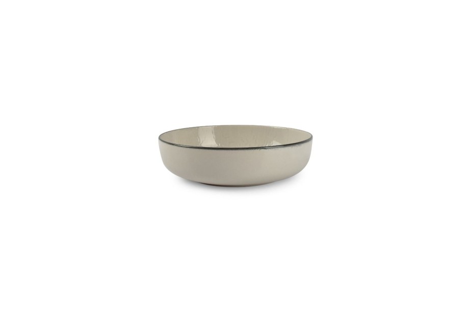 Table & Dining ONA | Deep Plate 18,5Xh5Cm Gravel White