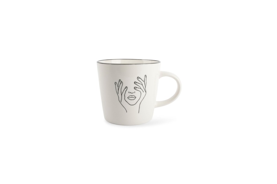 Coffee & Tea ONA | Mug 54Cl Cheek Portrait White