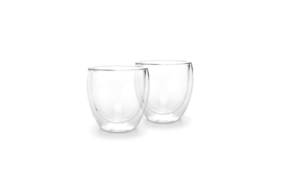 Coffee & Tea ONA | Cup 26Cl Double Wall Glass Vienna - Set/2 Transparent