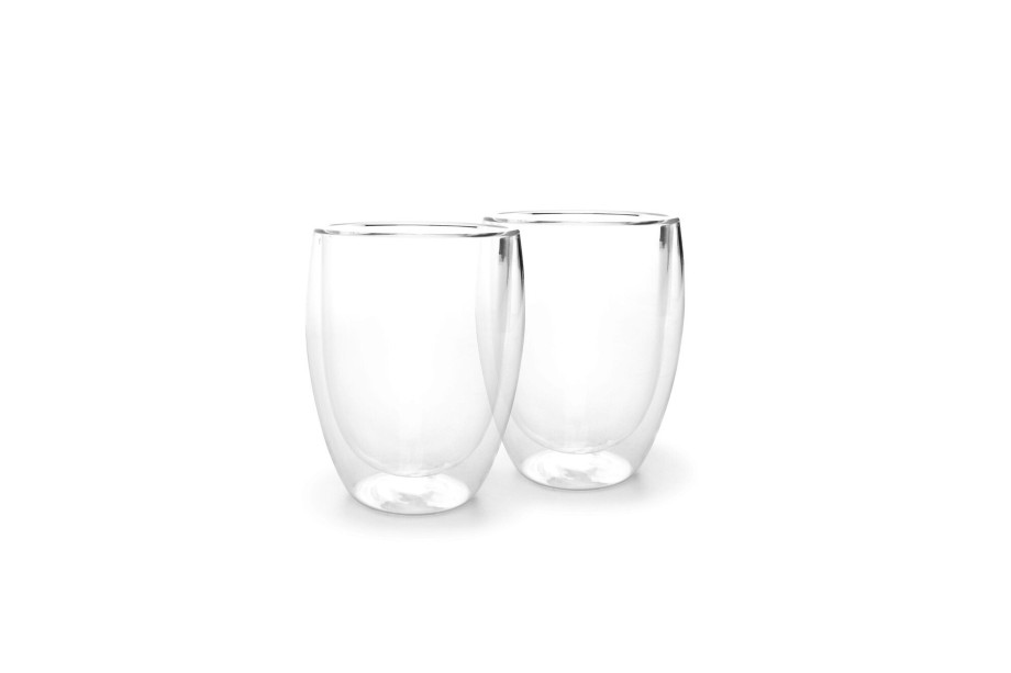 Coffee & Tea ONA | Mug 35Cl Double Wall Glass Vienna - Set/2 Transparent